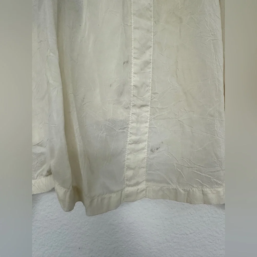 Johnny Was Ivory Floral Embroidered Tunic Top Womens  Cupra Sheer 2X - Picture 10 of 14